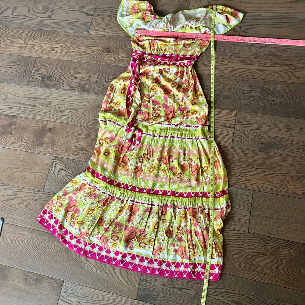NWT! Flying Tomato Juno Floral Garden Off the Shoulder Maxi Dress Size Medium - Picture 13 of 13
